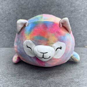 Linzy Toys Smoochy Pals Tie Dye Llama 15" Inch Super Soft Plush Toy, Collectible